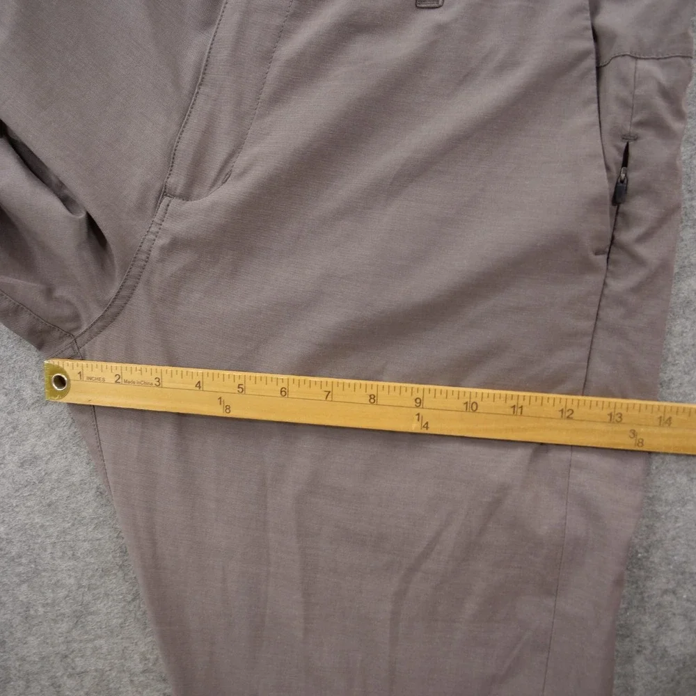 Vuori Aim Pants Mens 34 Brown Slim Fit Performance Travel Stretch Chino